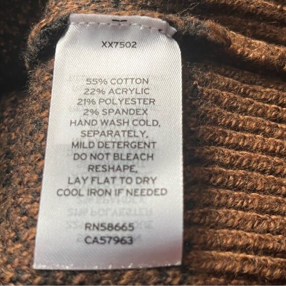 nordstrom fun stripe sweater brown dachshund leopard spots size L GL439068BG - Picture 12 of 16